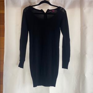 Black sweater dress